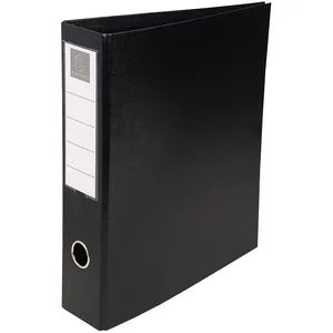 Classeur Exacompta pvc 4 anneaux - dos 50mm + porte étiquette - noir pas cher