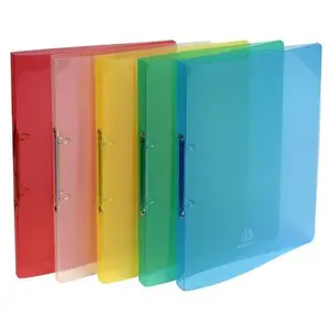 Comparateur de prix : Classeur Exacompta 2 annx 32x25cm polypro Translucide Dos 20mm Coloris assortis