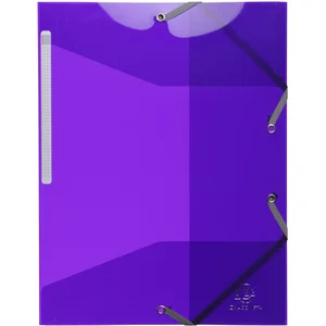 Chemise 3 rabats EXACOMPTA Iderama polypro couleurs au choix Violet pas cher