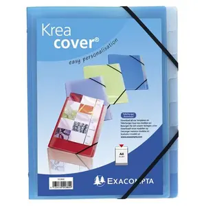 Comparateur de prix : Trieur Exacompta 3 rabats 8 compartiments polypropylène Krea Cover Chroma Assortis
