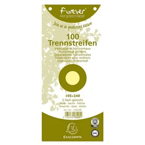 Comparateur de prix : EXACOMPTA Fiches intercalaires, 105 x 240 mm, jaune