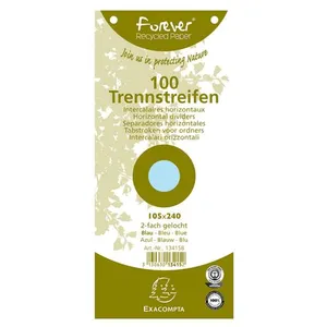 Comparateur de prix : EXACOMPTA Fiches intercalaires, 105 x 240 mm, bleu