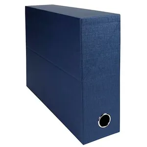Excp Boîte de transfert - EXACOMPTA - Bleu marine - Couvercle renforcé - Format 25x33 cm - Dos 9 cm pas cher