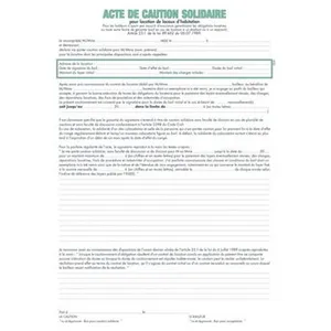 Exacompta Liasses Acte De Caution (tous Contrats Sauf 50e) pas cher