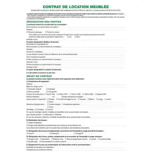 Exacompta Contrat de location pour locaux meublés pas cher