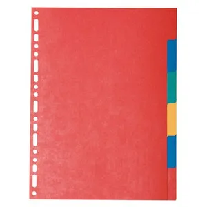 EXACOMPTA Intercalaires Carte Lustrée A4 6 Positions 220g pas cher