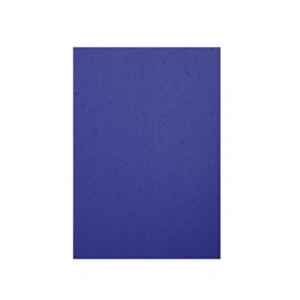 EXACOMPTA Paquet de 100 couvertures Grain cuir pour reliure A4 270g Bleu foncé pas cher