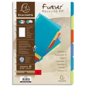 Comparateur de prix : EXACOMPTA Intercalaires poplypropylene recycle 30x100e fo...