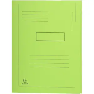 Chemise dossier 2 rabats Forever® EXACOMPTA vert vif 24 x 32 cm - Lot de 50 pas cher