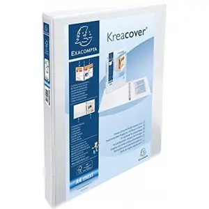 Comparateur de prix : EXACOMPTA Classeur personnalisable Kreacover, A4 Maxi, blanc ()