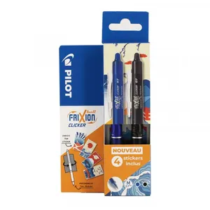 Comparateur de prix : Pilot Stylo roller Frixion Ball Clicker Lot de 2 + 4 stickers Japon
