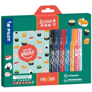 Pilot Coffret Sushi Box Frixion Ball & Light 7 stylos + 1 carnetVendu parscrapmalin