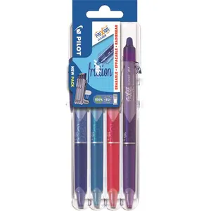 Comparateur de prix : Etui de 4 stylos roller Pilot Pen Frixion Ball Clicker 07 Set2Go
