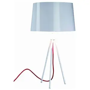 Aluminor Aluminor Tropic Lampe À Poser Blanche, Câble RougeVendu parluminaire