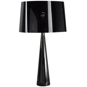 Lampe design, Lampe à poser Totem Noir en Metal, Aluminor pas cher