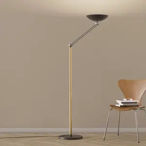 Aluminor Lampadaire LED Lib V, hauteur réglable, noir pas cher