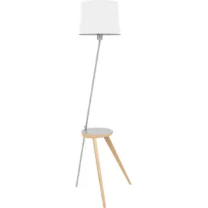 Lampadaire Trio 2 ALUMINOR  Bois / Métal / Tissus
