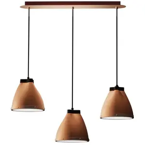 Aluminor CLARELLE S-Suspension Métal 3 lumières L58cm
