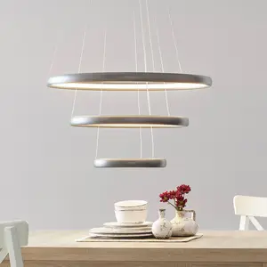 Aluminor Suspension LED Trinity en aluminium, argentée pas cher