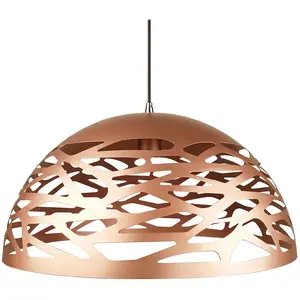 HOME MAISON Suspension Extérieur/Intérieur à Découpes Laser Cuivre Diamètre 50 cmVendu parcarrefour
