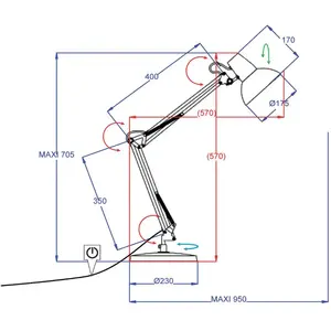 Comparateur de prix : Aluminor Calypsa lampe de bureau, blanche