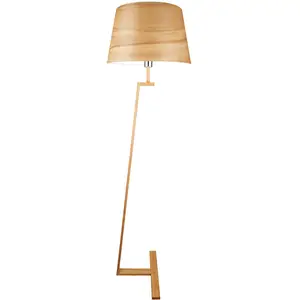 Comparateur de prix : Aluminor Lampadaire Memphis LS plaqué bois véritable