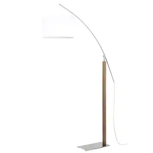 Aluminor Rainbow lampadaire chêne gris/chromé pas cher