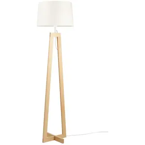 Comparateur de prix : Aluminor SACHA-Lampadaire Bois H169cm