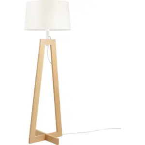 Lampadaire Sacha ALUMINOR Hauteur 120 cm Bois / Tissus