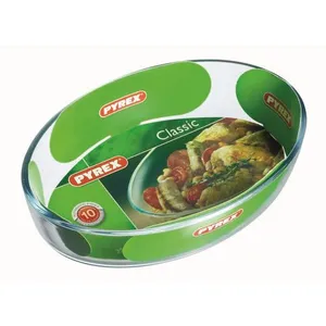 Comparateur de prix : PYREX - ESSENTIALS - Plat à four ovale en verre 39*27 cm
