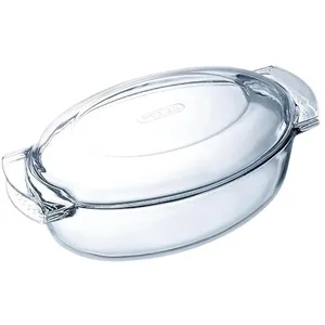 Faitout ovale en verre Pyrex 4,5 litres pas cher