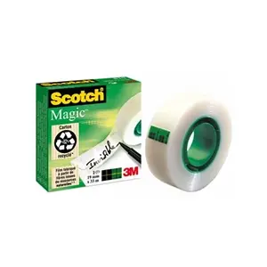 Comparateur de prix : 3M Scotch Ruban adhésif Magic 810, 19 mm x 33 m, invisible ()