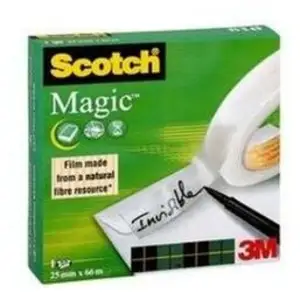 Comparateur de prix : 3M Scotch Ruban adhésif Magic 810, invisible, 25 mm x 66 m