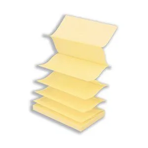3M Z-notes jaunes post-it 76 x 127 mm - bloc de 100 feuilles - lot de 12 pas cher