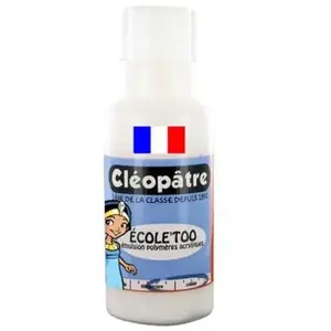 Comparateur de prix : Cleopatre Colle Cléopatre liquide resistante ecole too - flacon de 60g