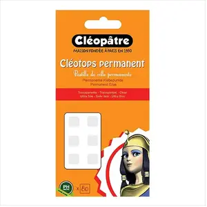 Cléopâtre Pastilles de colle transparente et permanente double face Cl...Vendu paramazon