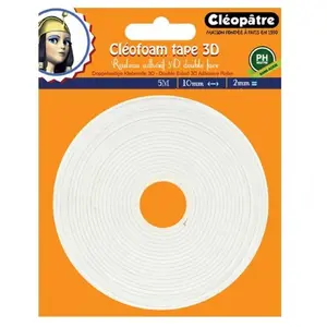 Comparateur de prix : Cléopâtre Cléopâtre Rouleau Adhésif 3d Double Face Cléofoam Tape 3d Cléopâtre
