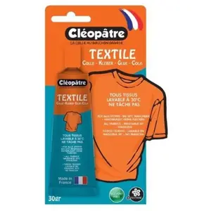 Comparateur de prix : CLEOPATRE Colle textile 'Cléopâtre' 30g