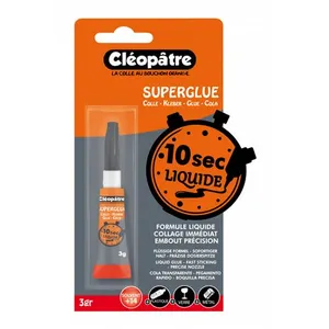 Colle Super Glue Liquide - 3G - Cléopâtre pas cher