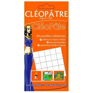 CLEOPATRE Gomme adhésive repositionnable Cléofix - 84 pastilles - Cléopâtre pas cher