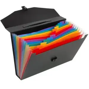 Trieur valisette a4 RAINBOW CLASS Viquel Polypropylène Noir pas cher
