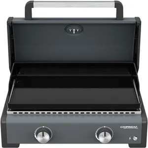 Comparateur de prix : Plancha gaz Sigma Cook 2 brûleurs Campingaz avec couvercle de cuisson