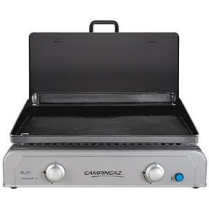 Campingaz Plancha gaz poser fonte émaillée couvercle 6kW Blue FLame LXVendu parcastorama