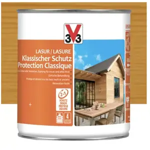 Comparateur de prix : Lasure Protection Classique 4 ans V33 Pin scandinave 0,75 L