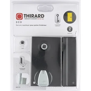 Serrure en applique THIRARD, axe 40 mm, à poignée, ouverture à droiteVendu paramazon