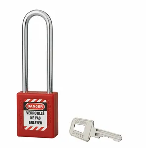 Cadenas de consignation rouge s'entrouvrant - 76 mm - Thirard pas cher