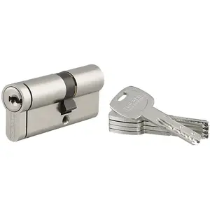 Comparateur de prix : Cylindre de serrure à double entrée en nickel Thirard Transit 2 30x40m...
