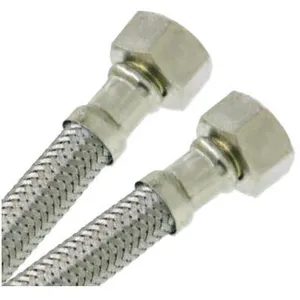 Flexible sanitaire Inox ø intérieur 8mm - Femelle/Femelle 3/8 (12x17) - longueur 1 mètreVendu paramazon