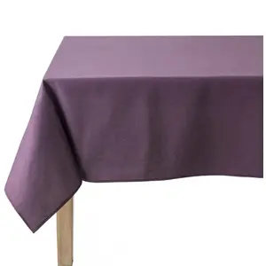 Comparateur de prix : Coucke - Nappe rectangle unie Aubergine - Traité TEFLON- 180 x 300 cm