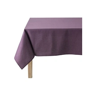 Coucke Nappe Ronde Uni Aubergine Coton 180 cm